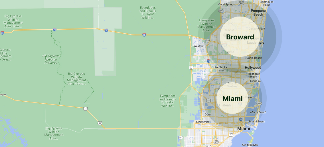 Renüable Composting South Florida Pickup Map