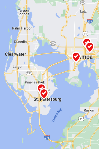 Renüable Composting Tampa / St. Pete Drop Off Map Mobile