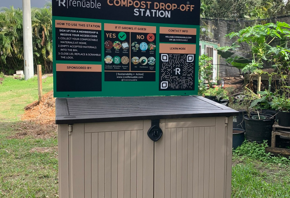 Renüable Compost Drop-Off Bin